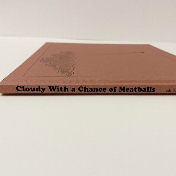 Vtg 1978 Cloudy with A Chance of Meatballs by Judi Barrett - Picture 15 of 16